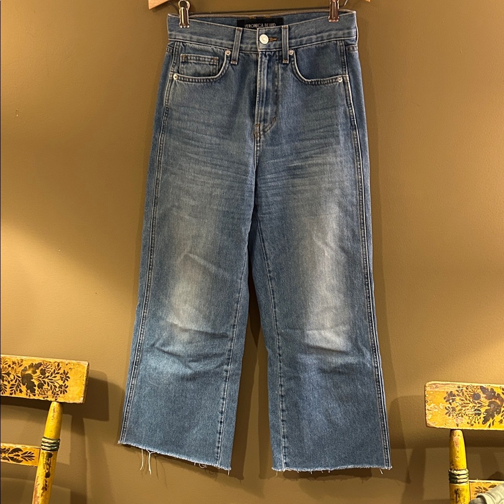 Veronica Beard Blue Wide Leg Jeans